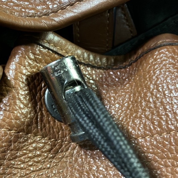 Men’s brown leather coach backpack - Picture 9 of 16